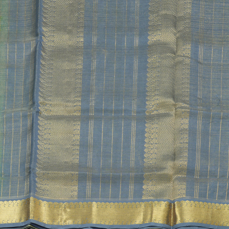 Hayagrivas Handloom Silk Cotton Saree in Stunning Fluorescent Green SWBE809C5-13