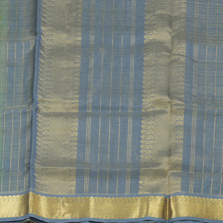 Hayagrivas Handloom Silk Cotton Saree in Stunning Fluorescent Green SWBE809C5-13