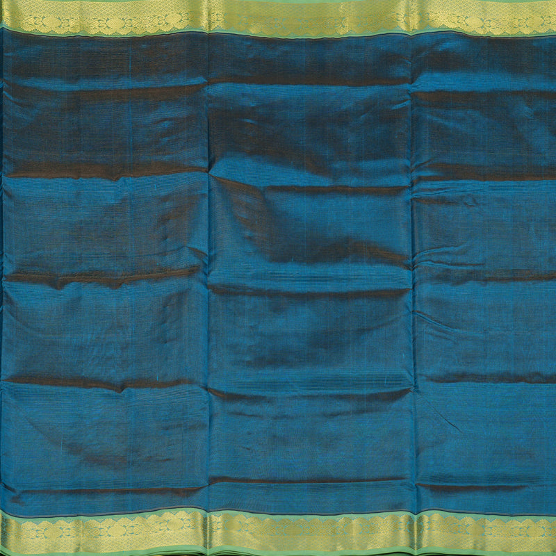 Hayagrivas Handloom Silk Cotton Saree in Mesmering Cobalt Blue SWBE809C5-6