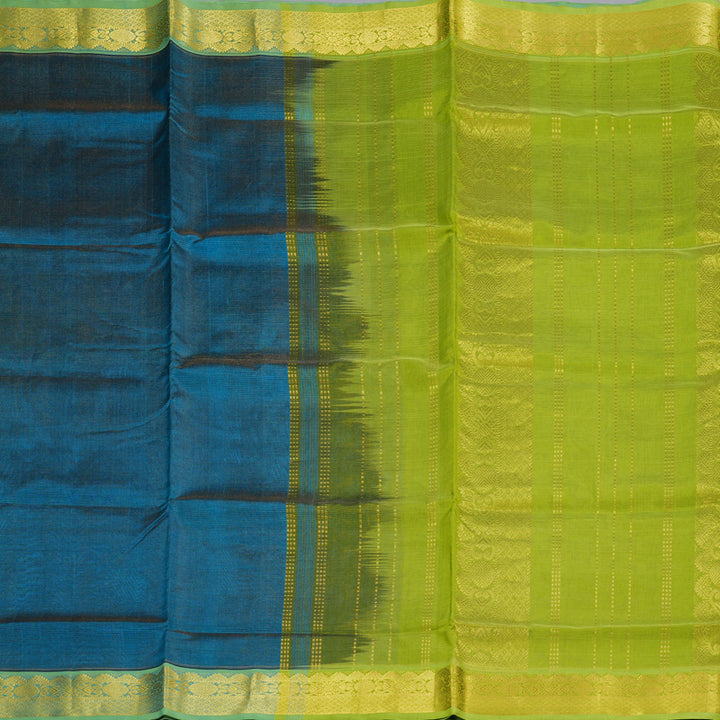 Hayagrivas Handloom Silk Cotton Saree in Mesmering Cobalt Blue SWBE809C5-6