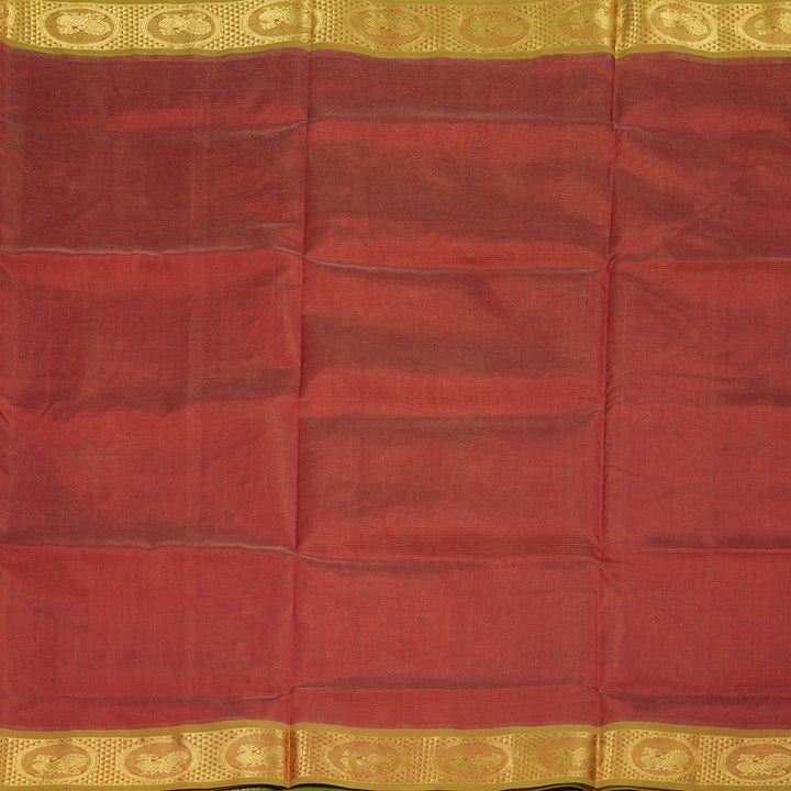 Hayagrivas Handloom Silk Cotton Saree in Opulent Maroon Red SWBE809C5-7