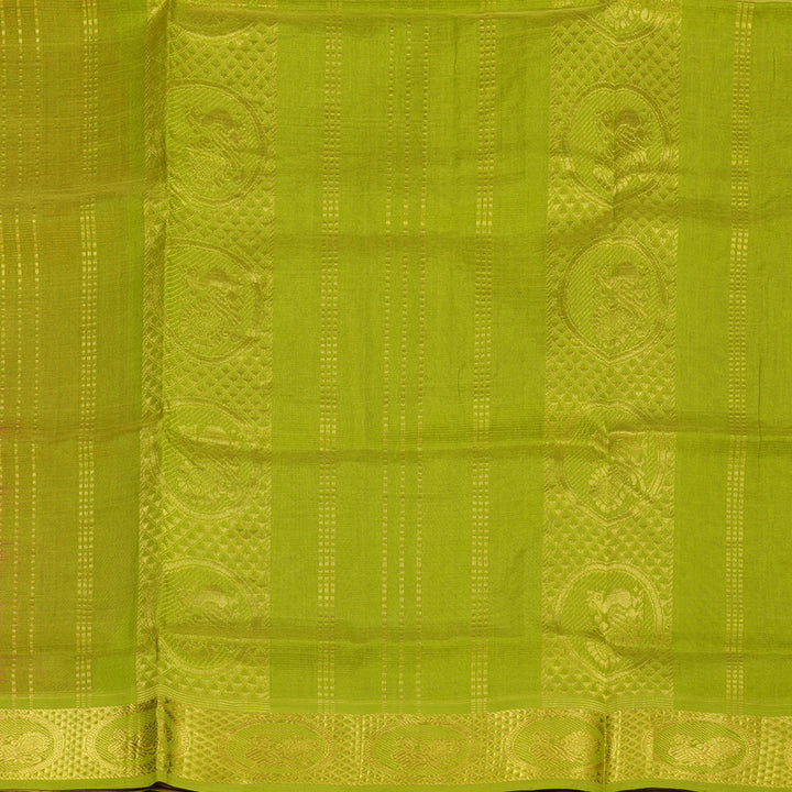 Hayagrivas Handloom Silk Cotton Saree in Opulent Maroon Red SWBE809C5-7