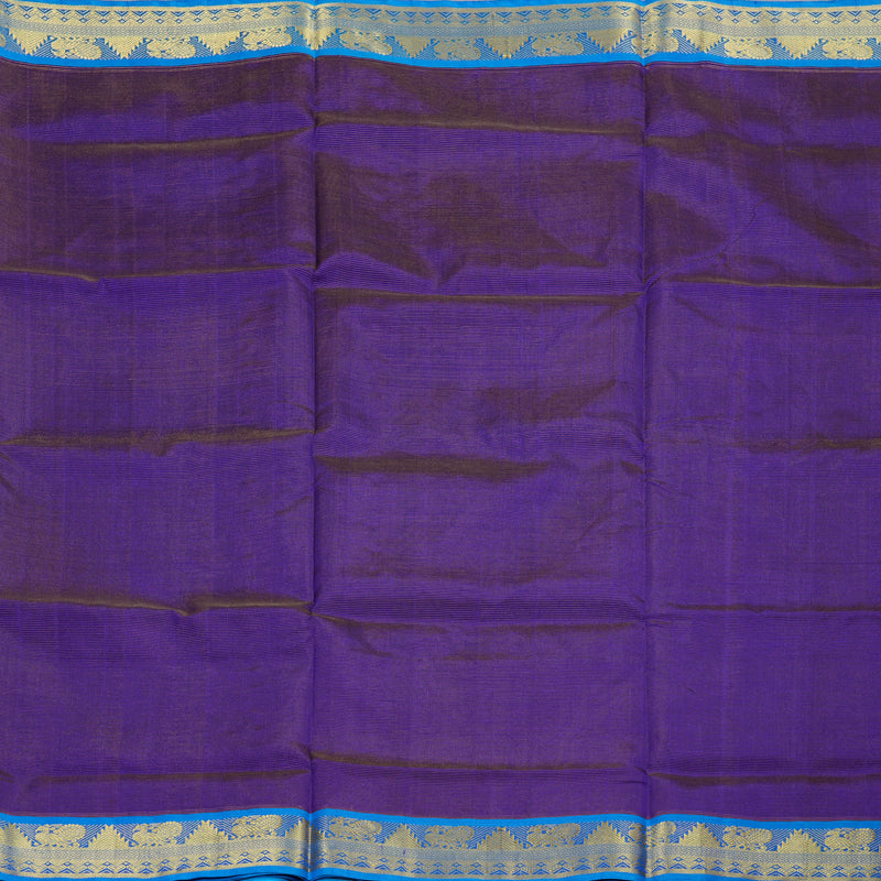 Hayagrivas Handloom Silk Cotton Saree in Enchanting Blue SWBE809C5-8