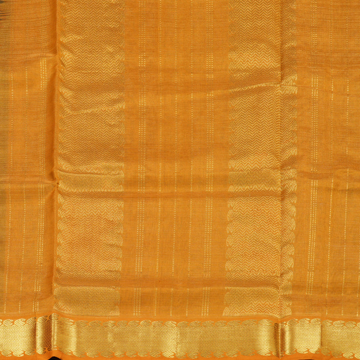 Hayagrivas Handloom Silk Cotton Saree in Refreshing Bottle Green SWBE809C5-9