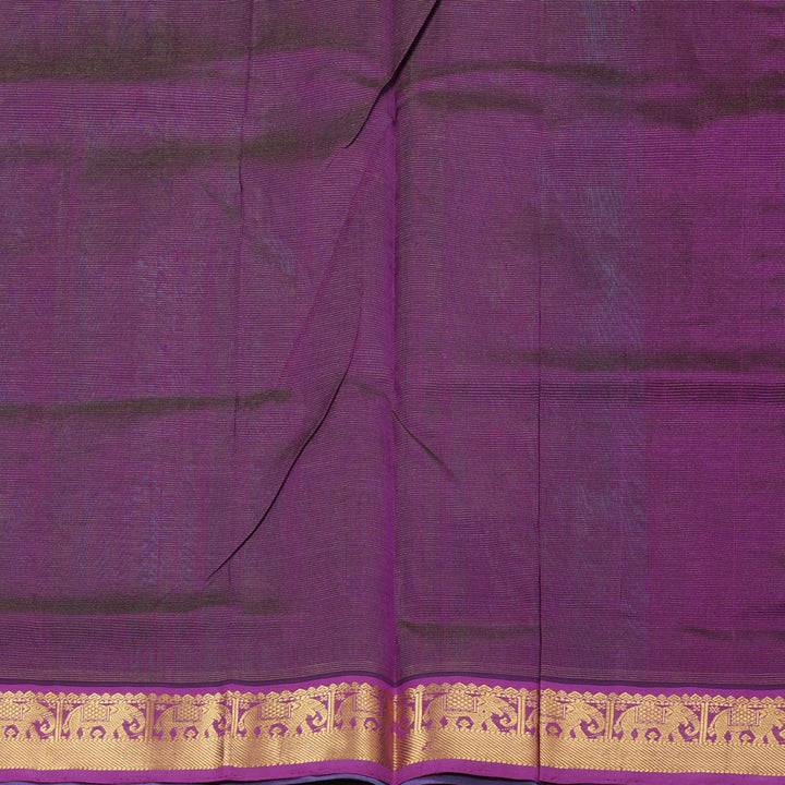 Hayagrivas Handloom Silk Cotton Saree in Decadent Sea Green SWBE809C6-4