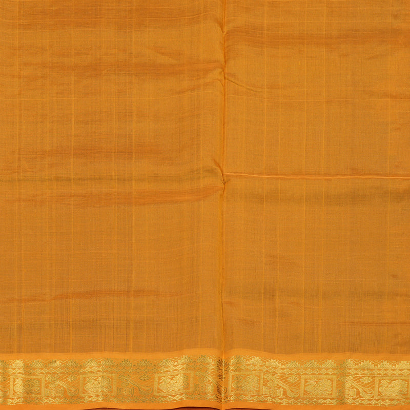 Hayagrivas Handloom Silk Cotton Saree in Luxe Dark Brown SWBE809C7-2
