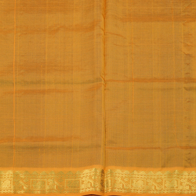 Hayagrivas Handloom Silk Cotton Saree in Gorgeous Dark Blue SWBE809C7-3