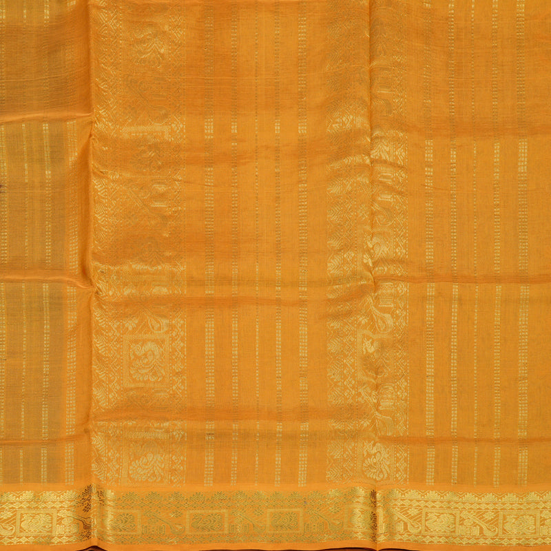 Hayagrivas Handloom Silk Cotton Saree in Gorgeous Dark Blue SWBE809C7-3