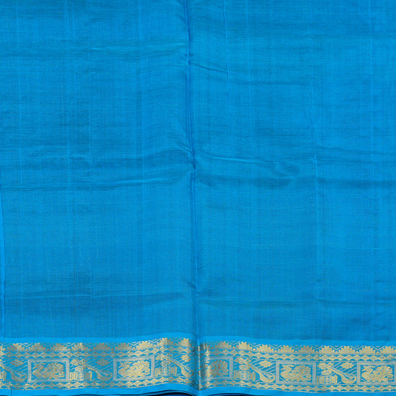 Hayagrivas Handloom Silk Cotton Saree in Rich-Toned Dark Purple SWBE809C7-4