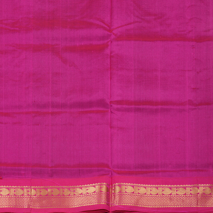 Hayagrivas Handloom Silk Cotton Saree in Gorgeous Bottle Green SWBE809C8-1