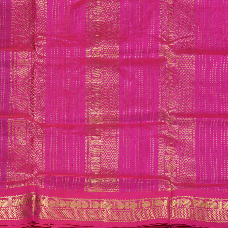 Hayagrivas Handloom Silk Cotton Saree in Gorgeous Bottle Green SWBE809C8-1