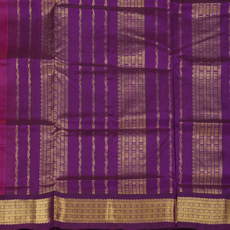 Hayagrivas Handloom Silk Cotton Saree in Magical Honey Mustard SWBE809C8-3