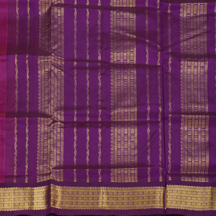 Hayagrivas Handloom Silk Cotton Saree in Magical Honey Mustard SWBE809C8-3