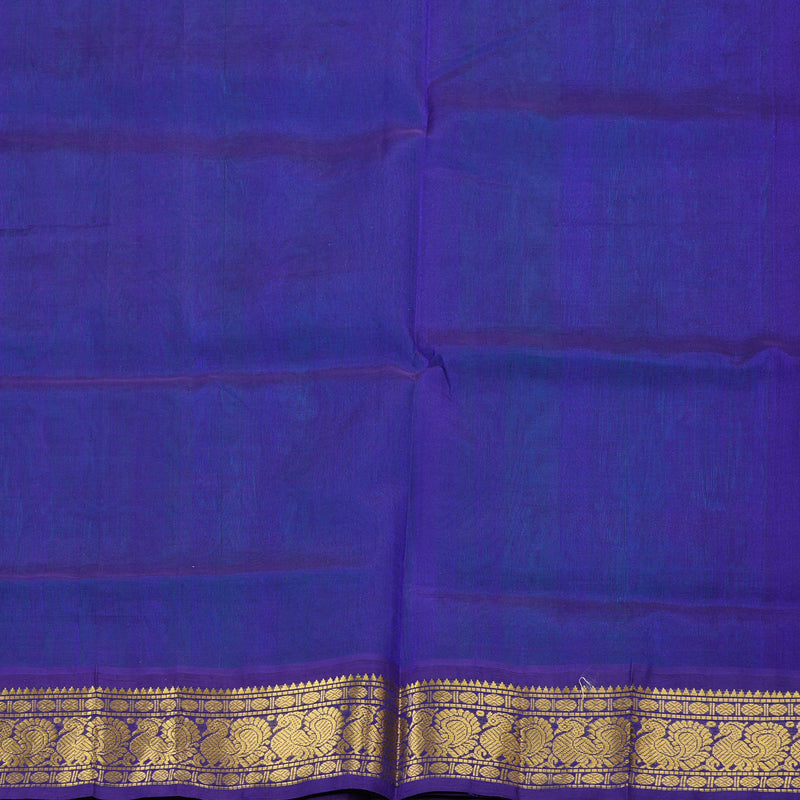 Hayagrivas Handloom Silk Cotton Saree in Emerald Blue SWBE809C8-6