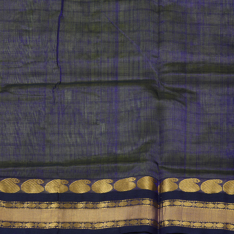 Hayagrivas Handloom Silk Cotton Saree in a Stunning Lime Green Colour SWBE809C9-5