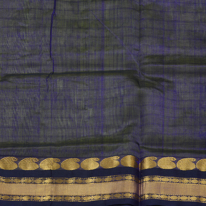 Hayagrivas Handloom Silk Cotton Saree in a Stunning Lime Green Colour SWBE809C9-5
