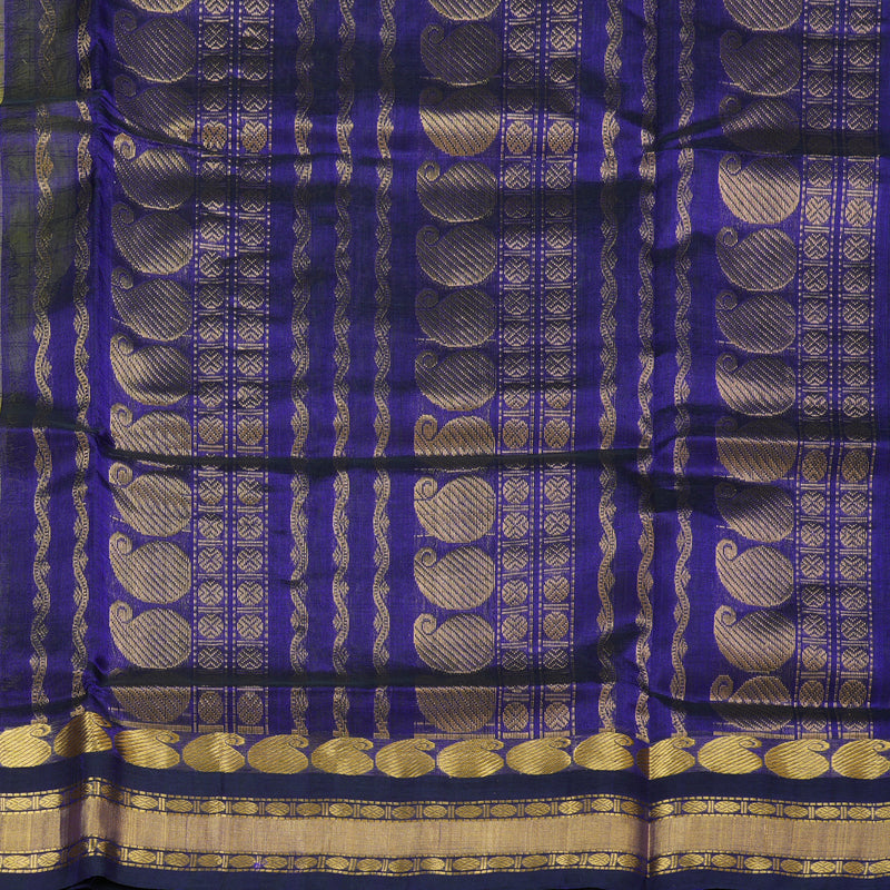 Hayagrivas Handloom Silk Cotton Saree in a Stunning Lime Green Colour SWBE809C9-5
