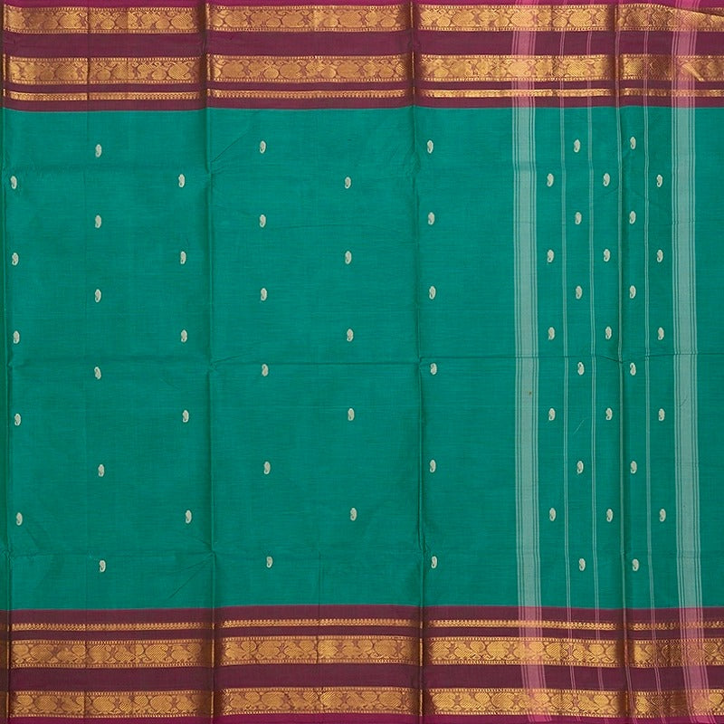 Hayagrivas Sea Green Handloom Chettinad Cotton Saree SSKBF86F1-105