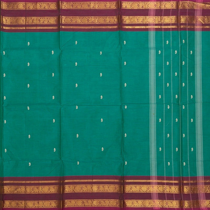 Hayagrivas Sea Green Handloom Chettinad Cotton Saree SSKBF86F1-105