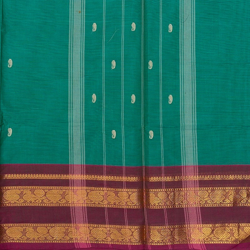 Hayagrivas Sea Green Handloom Chettinad Cotton Saree SSKBF86F1-105