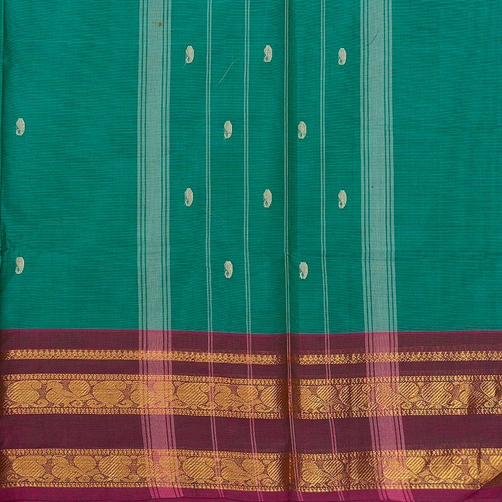 Hayagrivas Sea Green Handloom Chettinad Cotton Saree SSKBF86F1-105