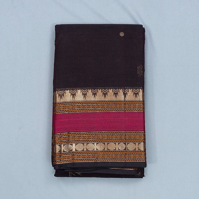 Hayagrivas Deep Nagapazham Handloom Kanchi Cotton Saree SSCBF66E5-9