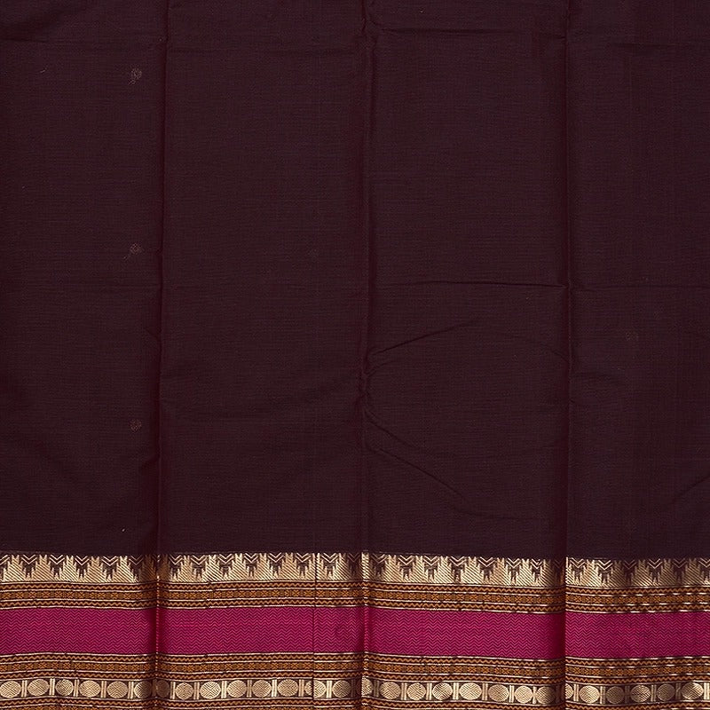 Hayagrivas Deep Nagapazham Handloom Kanchi Cotton Saree SSCBF66E5-9