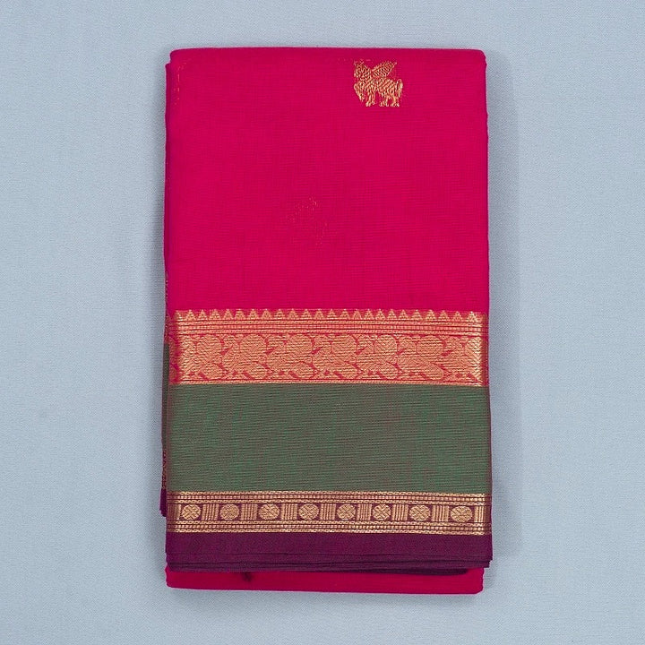Hayagrivas Rani Pink Handloom Kanchi Cotton Saree SSCBF66E4-21