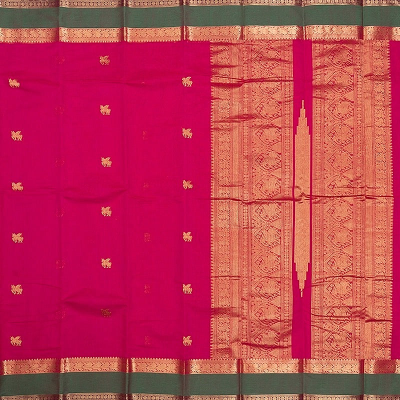 Hayagrivas Rani Pink Handloom Kanchi Cotton Saree SSCBF66E4-21
