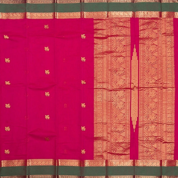 Hayagrivas Rani Pink Handloom Kanchi Cotton Saree SSCBF66E4-21