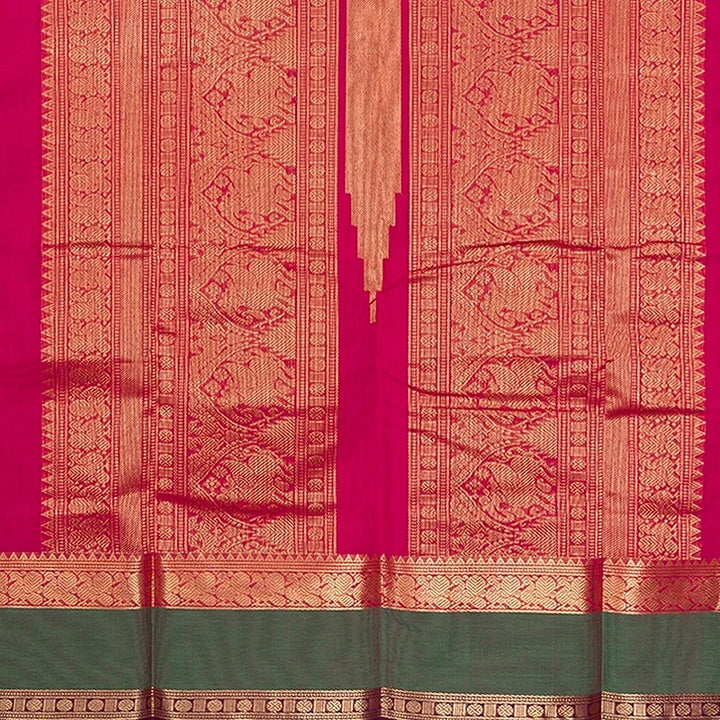 Hayagrivas Rani Pink Handloom Kanchi Cotton Saree SSCBF66E4-21