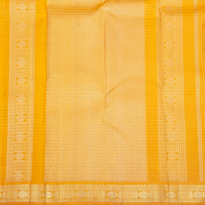 Hayagrivas Handloom Wine Maroon Kanjivaram Silk Saree with Mambazham Orange Border KBF360F7-1