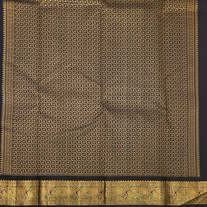 Hayagrivas Handloom Lilac Kanjivaram Silk Saree with Black Border KBF377F6-1
