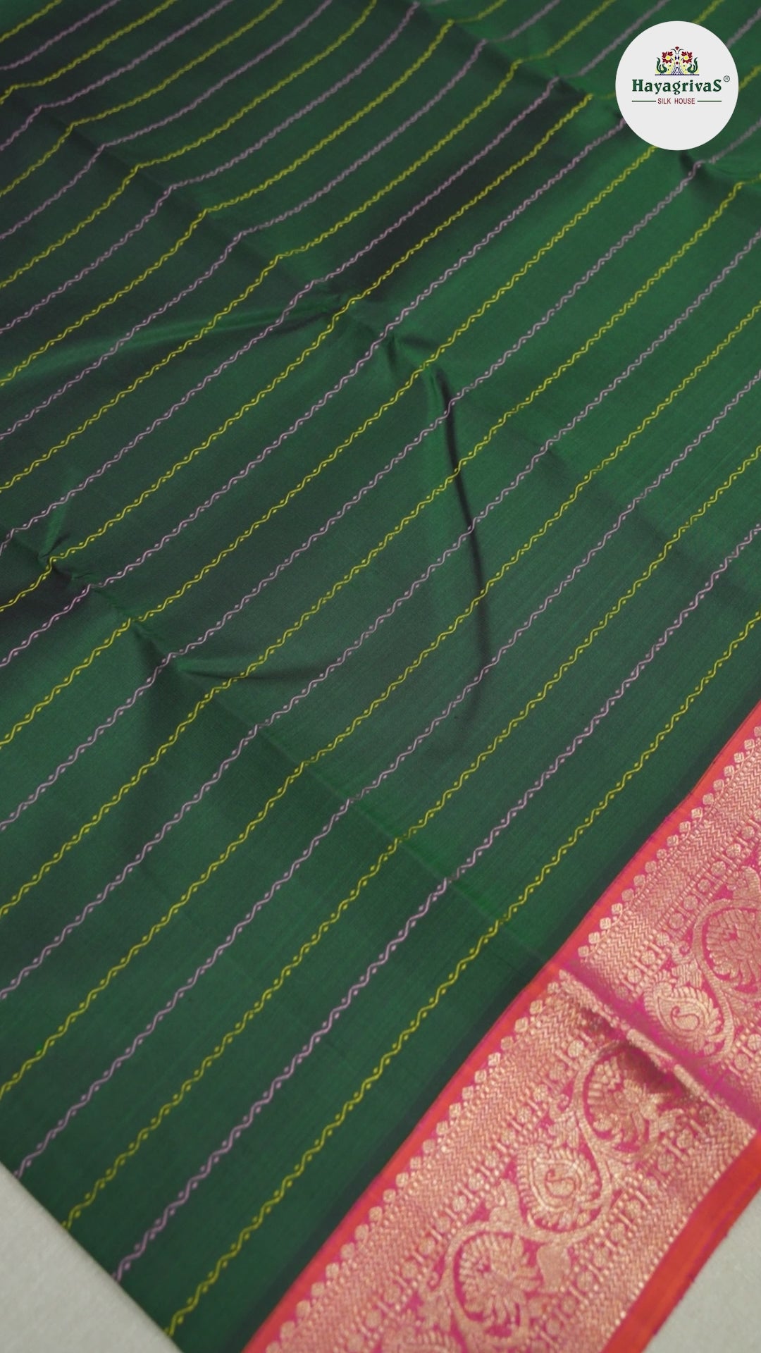 Hayagrivas Handloom Kanjivaram Korvai Veldhari Kanjivaram Silk Saree BBD1222K3-1