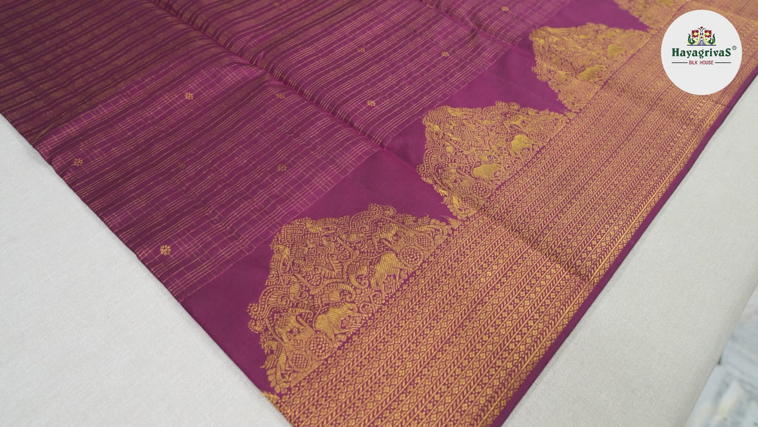 Hayagrivas Maroon Handloom Kanjivaram Silk Saree BBD859I6-2