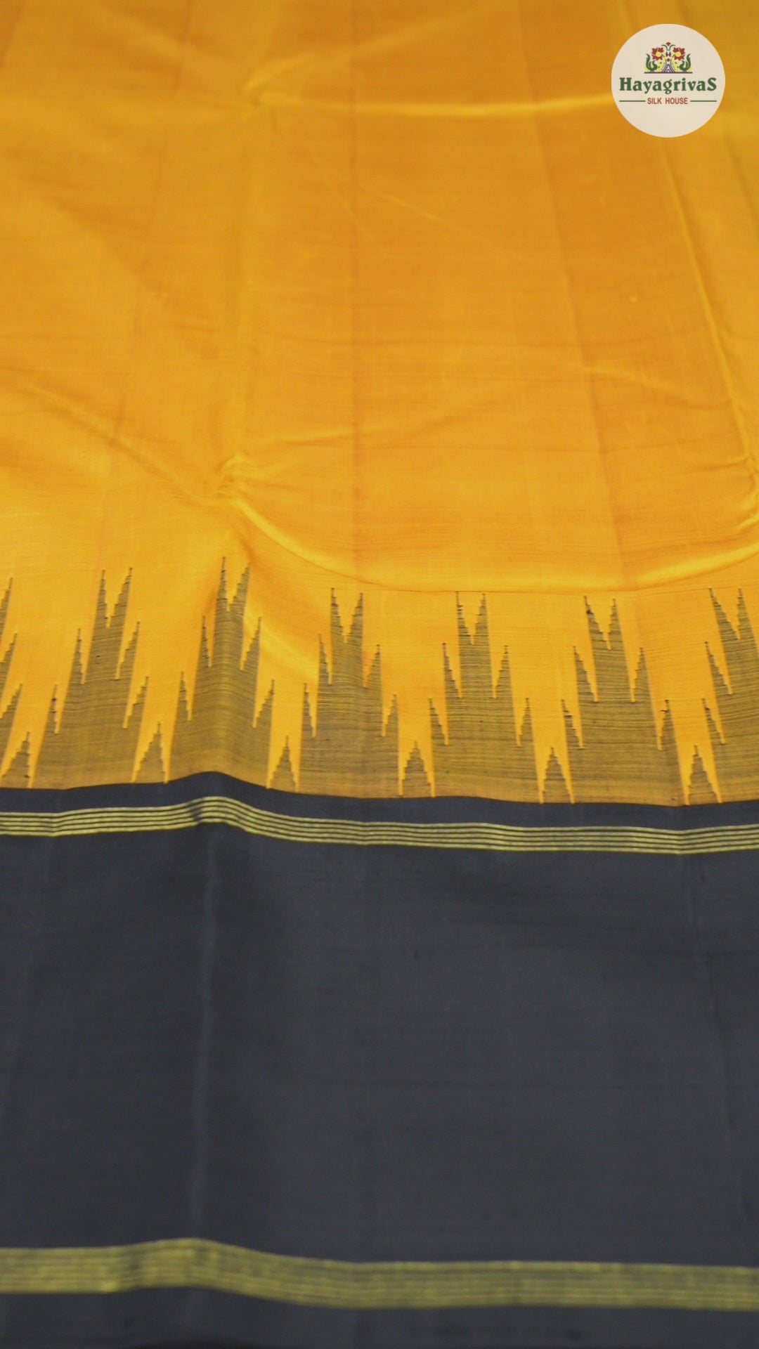 Hayagrivas Handloom  Temple Border Kanjivaram Silk Saree  BBD728H6-2