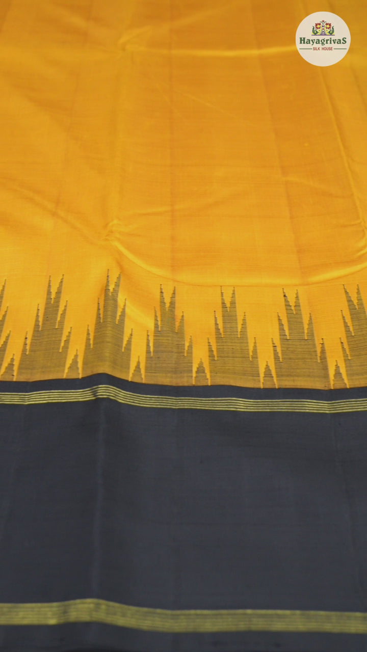 Hayagrivas Handloom  Temple Border Kanjivaram Silk Saree  BBD728H6-2