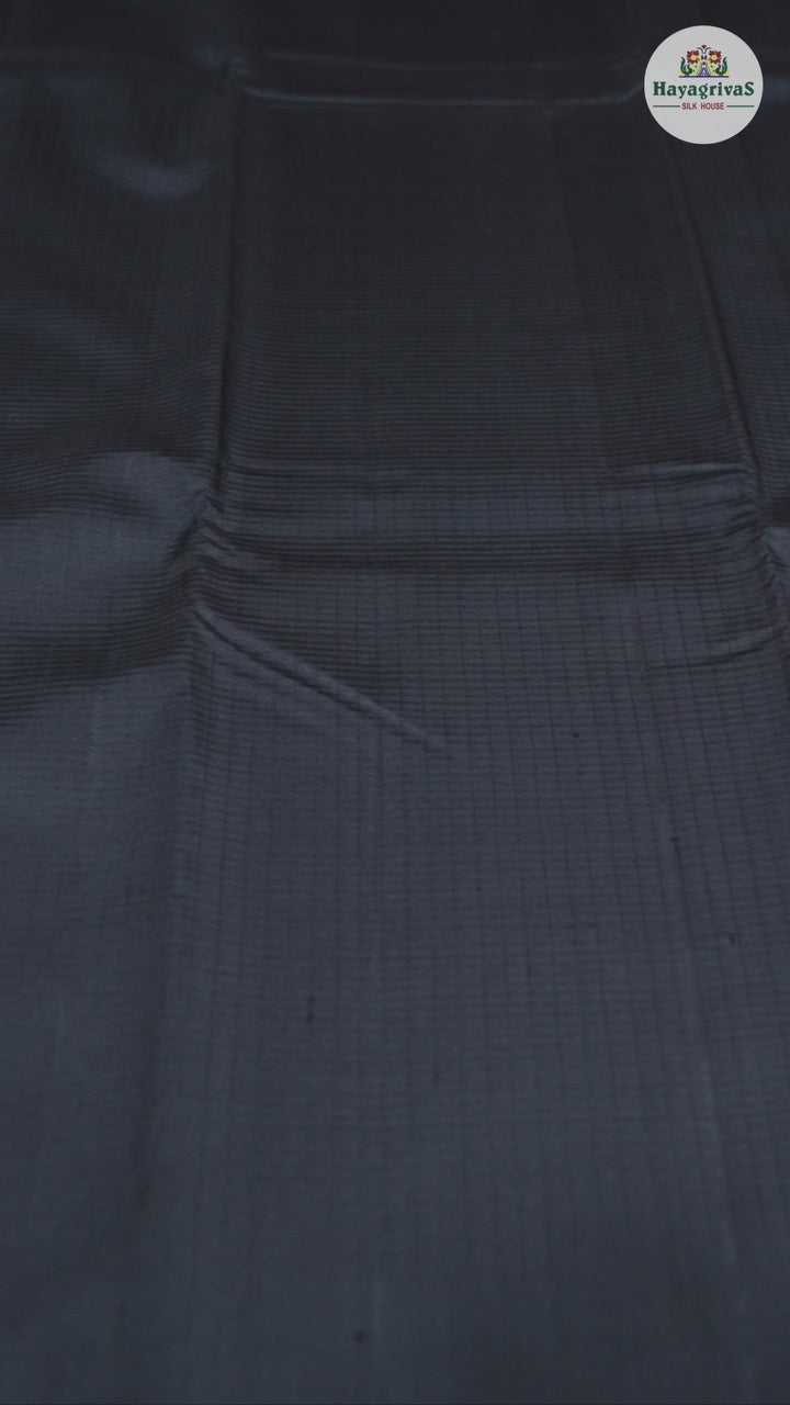 Hayagrivas Handloom Soft Silk Saree in Opulent Black KBD1757A29-4