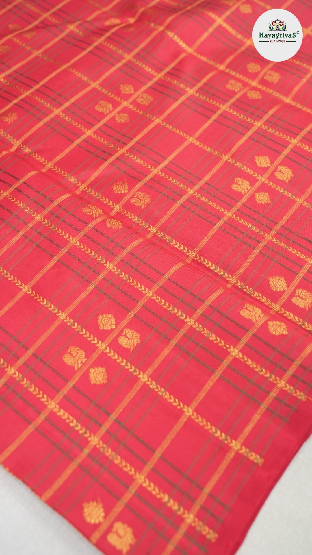 Hayagrivas Red Handloom Kanjivaram Silk Saree BBD1298L7-7