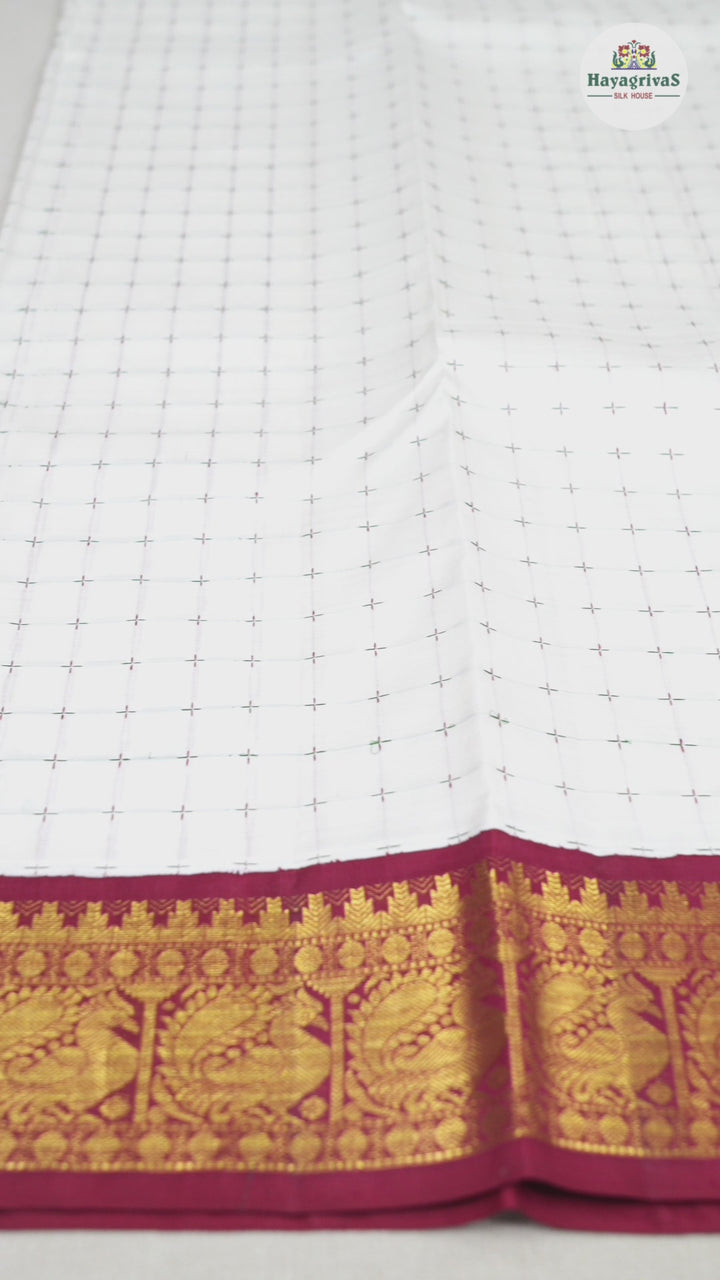 Hayagrivas Handloom Ganga Jamuna Kanjivaram Silk Saree KBD1624A1-2