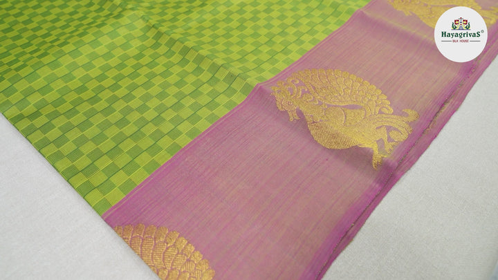 HayagrivasHandloom Pai Kattam Kanjivaram Silk Saree  BBD28D2-1