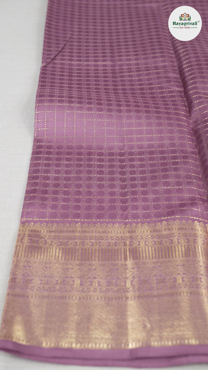 Hayagrivas Rosewood Pink Handloom Kanjivaram Silk Saree BBD1499L3-1