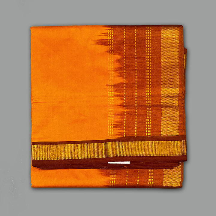 Hayagrivas Mambazham Orange Semi Silk Cotton Saree SSCBF79F1-4