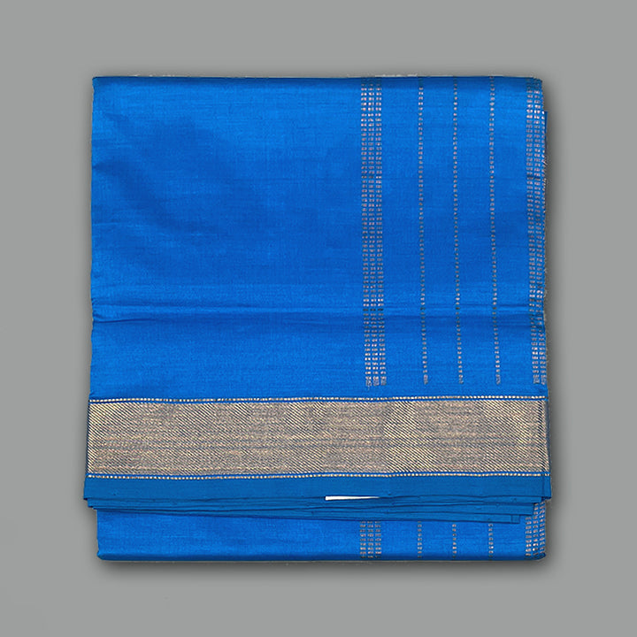 Hayagrivas Sky Blue Semi Silk Cotton Saree SSCBF79F2-7