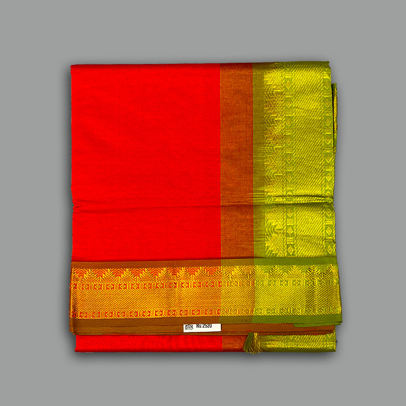 Hayagrivas Orange Semi Silk Cotton Saree SSCBF83F1-32